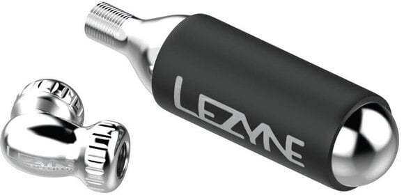 Pyörän renkaan korjaus Lezyne Twin Speed Drive CO2 + 16G Cartridge Silver Glossy-Black 16 g Pyörän renkaan korjaus - 2