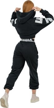 Fitness Sweatshirt Nebbia Training Cropped Hoodie Black XS Fitness Sweatshirt - 9