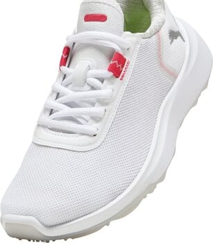 Junior golfcipők Puma Fusion Crush Sport Spikeless Youth Golf Shoes White 35,5 - 5