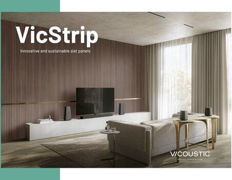 Absorbent foam panel Vicoustic VicStrip Square Natural Oak Absorbent foam panel - 4