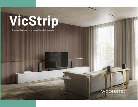 Абсорбиращ панел от пяна Vicoustic VicStrip Square Brown Oak Абсорбиращ панел от пяна - 4