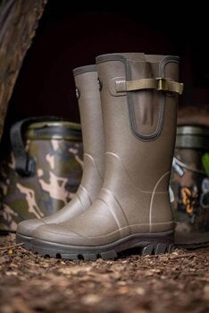 Bottes de pêche Fox Bottes de pêche Neoprene Lined Rubber Boots Camo/Khaki 41 - 4