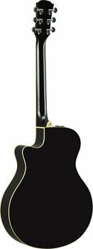 Jumbo elektro-akoestische gitaar Yamaha APX600 Zwart - 2