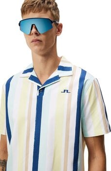 Polo Shirt J.Lindeberg Resort Shirt Print Wax Yellow M - 5
