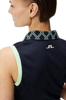 Polo Shirt J.Lindeberg Lila Sleeveless Top JL Navy XL - 6