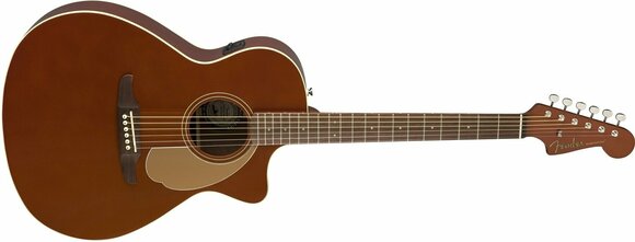 elektroakustisk guitar Fender Newporter Player Rustic Copper - 4