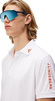 Polo majice J.Lindeberg Tour Tech Reg Fit Mens Polo White S Polo majice - 5