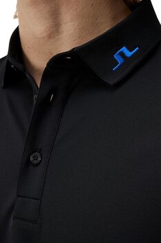Риза за поло J.Lindeberg KV Regular Fit Polo Black M - 7