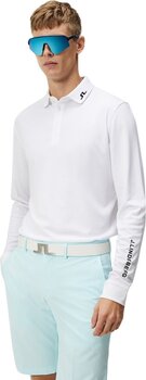 Polo Shirt J.Lindeberg Tour Tech Mens Long Sleeve White S - 2