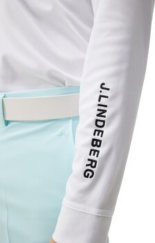 Polo-Shirt J.Lindeberg Tour Tech Mens Long Sleeve White S - 6