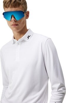Polo Shirt J.Lindeberg Tour Tech Mens Long Sleeve White L Polo Shirt - 5