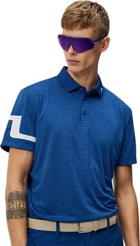 Camisa pólo J.Lindeberg Heath Regular Fit Polo Estate Blue Melange M - 5