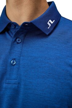 Camisa pólo J.Lindeberg Heath Regular Fit Polo Estate Blue Melange M - 6
