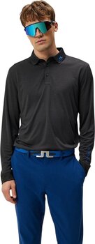 Polo Shirt J.Lindeberg Tour Tech Mens Long Sleeve Black M - 2
