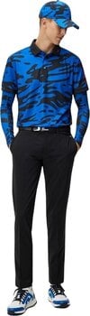 Camiseta polo J.Lindeberg Tour Tech Reg Fit Print Mens Polo Neptune Nautical Blue L Camiseta polo - 4