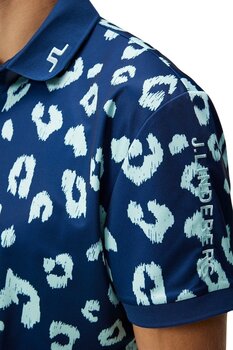 Poloshirt J.Lindeberg Tour Tech Reg Fit Print Mens Polo Savanna Estate Blue XL Poloshirt - 6