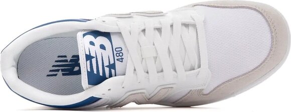 Ténis New Balance Unisex 480 Shoes White/Atlantic Blue 44 Ténis - 3