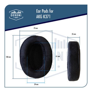 Ušesne blazinice za slušalke Dekoni Audio EPZ-K371-CHS Ušesne blazinice za slušalke Črna - 8