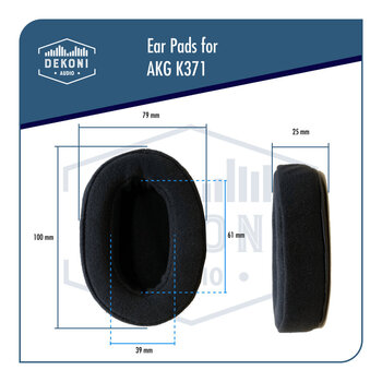 Náušníky pro sluchátka Dekoni Audio EPZ-K371-ELVL Náušníky pro sluchátka Černá - 8