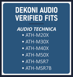 Oorkussens voor hoofdtelefoon Dekoni Audio EPZ-ATHM50-GEL Oorkussens voor hoofdtelefoon Zwart - 6