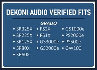 Náušníky Dekoni Audio EPZ-GRADO-ELVL Náušníky - 6