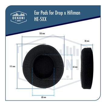 Oorkussens voor hoofdtelefoon Dekoni Audio EPZ-HE5XX-ELVL Oorkussens voor hoofdtelefoon - 9