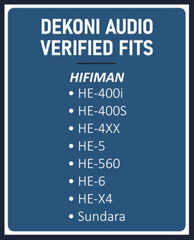 Наушниците за слушалки Dekoni Audio EPZ-HIFIMAN-ELVL Наушниците за слушалки Черeн - 8