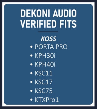 Oreillettes pour casque Dekoni Audio EPZ-PORTAPRO-BLK Oreillettes pour casque Noir - 5