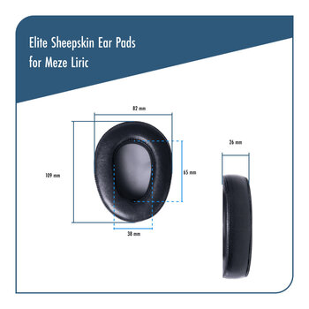 Ušesne blazinice za slušalke Dekoni Audio EPZ-LIRIC-SK Ušesne blazinice za slušalke Črna - 9