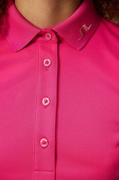 Camiseta polo J.Lindeberg Tour Tech Womens Polo Fuchsia Purple M - 3