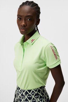 Camisa pólo J.Lindeberg Tour Tech Womens Polo Paradise Green S Camisa pólo - 3