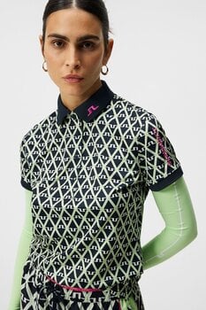 Polo majica J.Lindeberg Tour Tech Print Womens Polo JL Navy L - 3