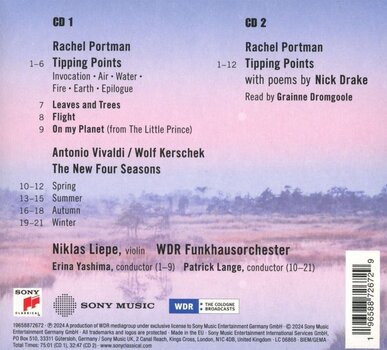 Hudobné CD Niklas Liepe - Rachel Portman: Tipping Points, Vivaldi/Kerschek: The New Four Seasons (2 CD) Hudobné CD - 2