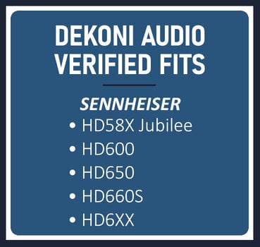 Náušníky pre slúchadlá Dekoni Audio EPZ-HD600-VL Náušníky pre slúchadlá Čierna - 7