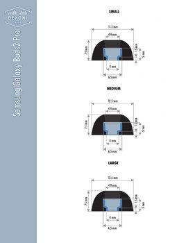 Ear Tips for In-Ears Dekoni Audio ETZ-GPRO2-MD3 Ear Tips for In-Ears - 5