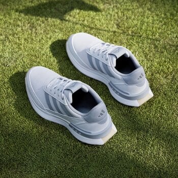 Chaussures de golf junior Adidas S2G Spikeless 24 Junior Golf Shoes White/Halo Silver/Gum 34 - 7