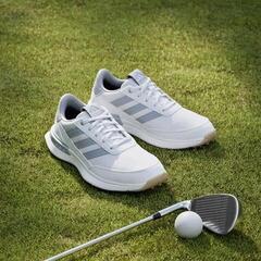 Calzado de golf junior Adidas S2G Spikeless 24 White/Halo Silver/Gum - 3