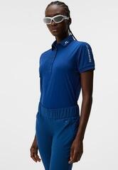 Rövid ujjú póló J.Lindeberg Tour Tech Womens Estate Blue L Rövid ujjú póló - 1