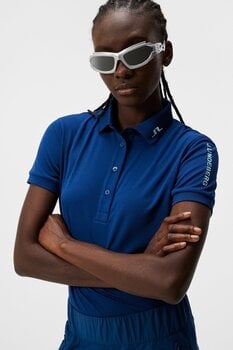 Camiseta polo J.Lindeberg Tour Tech Womens Polo Estate Blue L Camiseta polo - 5