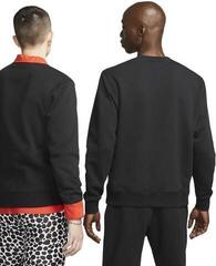 Trainingspullover Nike Club Crew Mens Fleece Black/White 2XL Trainingspullover - 7