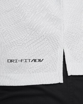 Polo Shirt Nike Dri-Fit ADV Tour Mens Polo White/Pure Platinum/Black M - 5