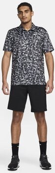 Polo Shirt Nike Dri-Fit Tour Confetti Print Mens Polo Light Smoke Grey/White L Polo Shirt - 7