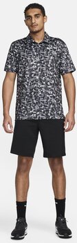 Polo Shirt Nike Dri-Fit Tour Confetti Print Mens Polo Light Smoke Grey/White M - 7
