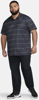 Polo Shirt Nike Dri-Fit Victory Ripple Mens Polo Black/Dark Smoke Grey/White L - 8
