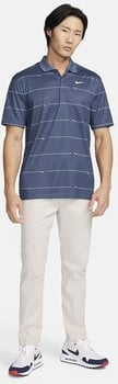 Polo Nike Dri-Fit Victory Ripple Mens Polo Midnight Navy/Diffused Blue/White 2XL - 4