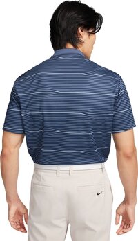 Poloshirt Nike Dri-Fit Victory Ripple Mens Polo Midnight Navy/Diffused Blue/White S - 2