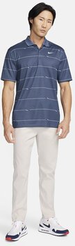 Polo Shirt Nike Dri-Fit Victory Ripple Mens Polo Midnight Navy/Diffused Blue/White S - 4