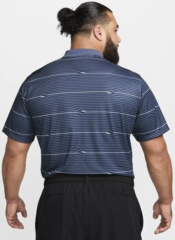 Polo Shirt Nike Dri-Fit Victory Ripple Mens Polo Midnight Navy/Diffused Blue/White S - 6