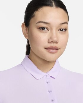 Polo Shirt Nike Dri-Fit Victory Solid Womens Polo Violet Mist/Black XL Polo Shirt - 3