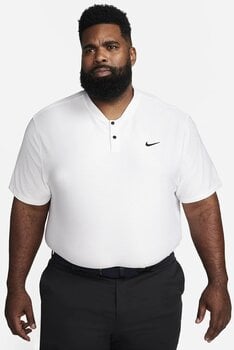 Pikétröja Nike Dri-Fit Victory Texture Mens Polo White/Black L - 7